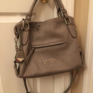 Jessica Simpson grey shoulder bag